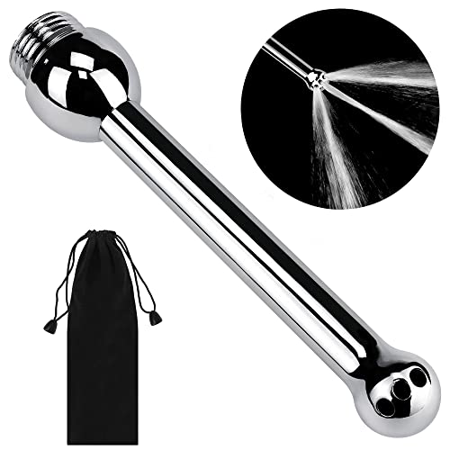 Shower Douche Nozzle Shower Cleaning System Bathing Shower Head Attachments Set with 3 Holes Both for Men and Women 1 Shower Heads + Velvet Carry