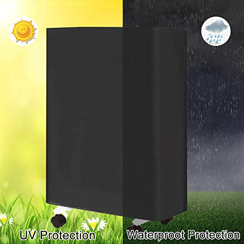 KLYNGTSK Outdoor Folding Reclining Chair Cover 210D Oxford FabricGarden Stacking Chair CoversWaterproof Dustproof UV Resistant Patio Folding Cove