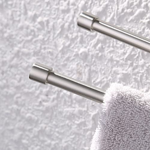 KES Swivel Towel Rail SUS304 Stainless Steel Bathroom Towel Holder with 2 Swing Bars Wall Mounted Brushed Finish, A2102S2-2