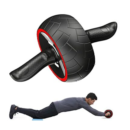 EMEKIAN Ab Roller Wheel, Ultra-Wide Ab Wheel Roller Exercise Equipment for Abdominal & Core Strength Training with Knee Pad, Abs Workout Equipmen