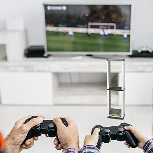 Haokaini Game Disc Holder Video Game Storage Tower Bracket Rack 36 Games Disc Holder Storage Shelf Disc Console Host Controller for PS5 Game Disc