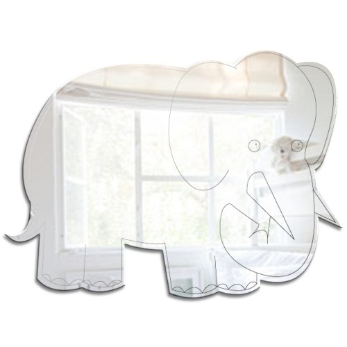 Mungai Mirrors 30cm Jungle Elephant Acrylic Mirror, 213