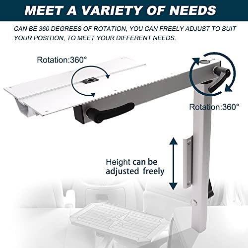 osemar Removable RV Tables with Aluminum Lagun Table Mount and PE Table Board