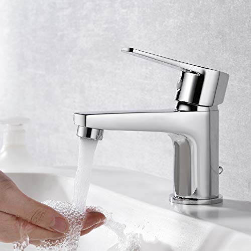 Ibergrif Star, Single Lever Bathroom Mixer, Basin Tap, Chrome Silver M11057
