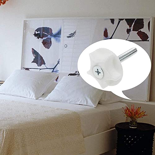 PLCatis Headboard Bolts M8 x4 Headboard Fixings Easy Fit Headboard Screws And Washers Strong Hold Bed Headboard Bolts Fittings for Divan Bed UK P