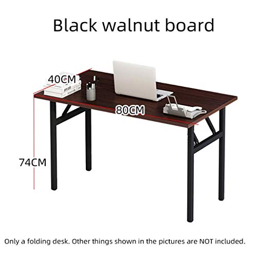 N/A Laptop Desk Folding Wooden Computer Desk Portable for Home Office Modern Writing Table PC Desk Study Table Furniture (Color : B)