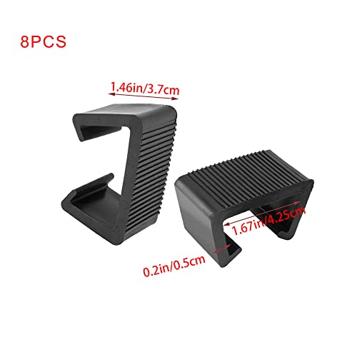 KANROO 8 Pcs Wicker Furniture Clips Sofa Clips Rattan Sofa Fasteners for Garden Outdoor Couch Patio Furniture (1.67inch)