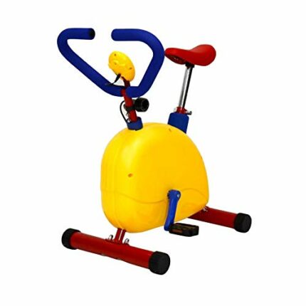 PHASFBJ Stationary bike for Children, Fun and Fitness Exercise Equipment for Kids 3-6, Adjustable Ride Bike, Birthday Gifts with Adjustable Seat