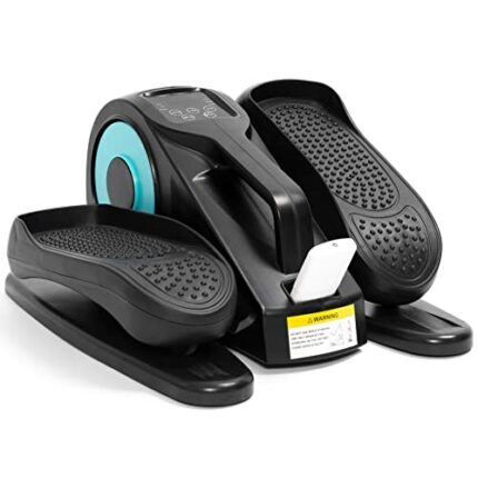 HYQNG Electric Under Desk Elliptical Trainer, Pedal Bike Exerciser Elliptical Machine with Touch Screen Remote Control, 5 Adjustable Resistance L