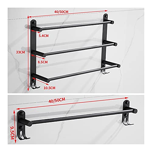 HIGOH Towel Racks, Towel Rail for Bathroom,Stainless Steel Hand Towel Holder,Bathroom Wall Mounted Towel Holder,Screw Free Installation Towel Bar