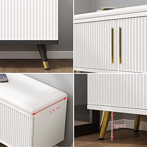 LILIKY Change Shoe Stool Multi-functional Entrance Change Shoe Stool Shoes Storage Bench