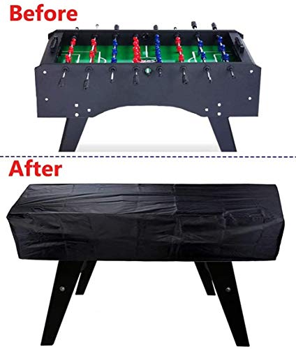 ELR Foosball Table Cover, Waterproof 420D Oxford Table Football Covers Foosball Table Protection Dustproof Patio Foosball Soccer Table Covers for
