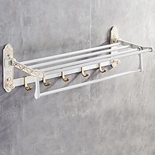HIGOH Towel Racks,Bathroom Towel Rack Wall Mounted Towel Holder,Bathroom Accessories,Aluminum Carved Bath Hardware Towel Rack,Towel Holder