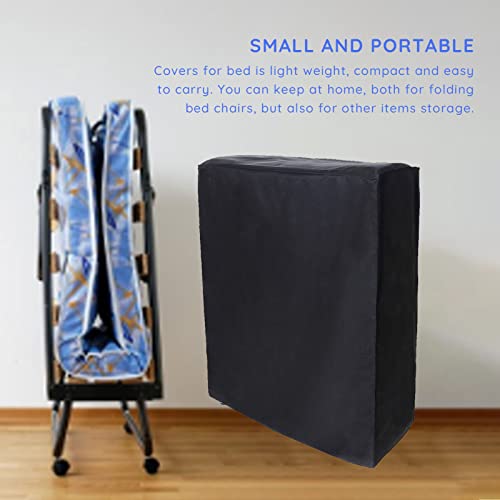 Folding Bed Storage Cover, Universal Rollaway Bed Cover, Universal Storage Cover, 85×33×107cm, 33.5in×13in×42in, for Swimming Pool Beach Chair, C