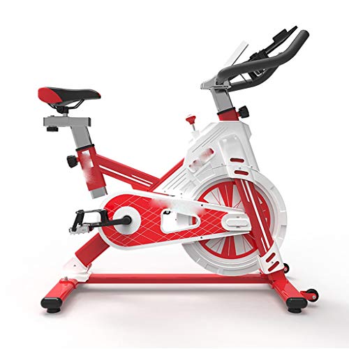 N/A Household Spinning Bike Indoor Mute Riding Sports Fitness Car Weight Loss Equipment Flywheel Full Package Safety Design (Color : Black)