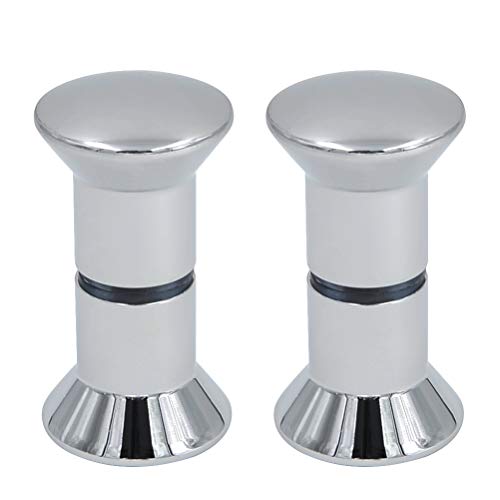 FOROREH 2 Shower Door knobs Bath Door Handle Stainless Steel Shower Handle Equipment Door Handle Double Buttons Glossy for Shower Door Glass Door