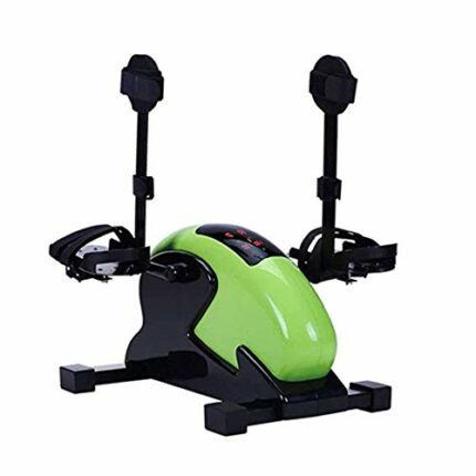 LUNEZY Adjustable Portable Electric Mini Exercise Bike Pedal Exerciser for Arm and Leg Rehab Work-Out with Remote Control, Circulation Booster Eq