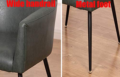 Modern Kitchen Dining Room Chairs Living Room Armchair Modern PU Leather High Back Padded Soft Seat Dining Chairs For Living Room Bedroom Kitchen