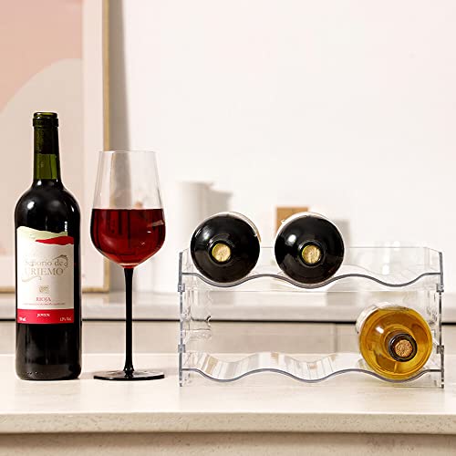 FYting Bottle Drying Rack Bottle Storage,Wine Racks Free Standing,Water Bottle Organiser,Transparent Can Holder for Sippy Cup Bubble Tea Straw Bo