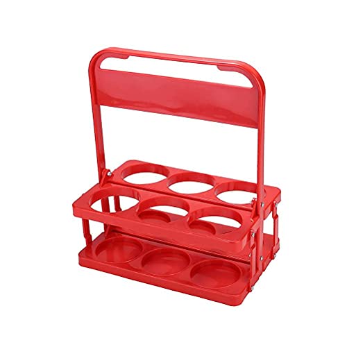 TBEONE Glass Collector Carrier Milk Bottle Holder, Foldable Wine Rack Beer Bottle Portable Wine Beer Rack Basket for Bar Outdoor Picnic Party