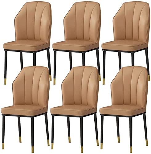 dining chair Office Reception Chairs Business Dining Chairs Set Kitchen Dining Chairs Set of 6 Modern High Back Soft Seat Kitchen Living Room Cha