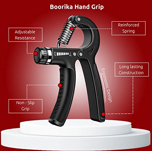 Grip Strengthener and Wrist Strengthener – Adjustable Resistance 5 – 60kg Effective Hand Grip Training Equipment for Strong Hands, Wrists & Finge
