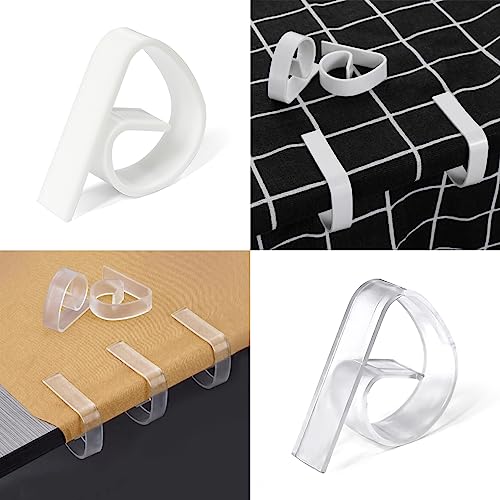 GVSAVY 36pcs Tablecloth Clips, Plastic Tablecloth Clips, Thick Tablecloth Clips, Tablecloth Holder, for Thick and Thin Tables Indoor and Outdoor