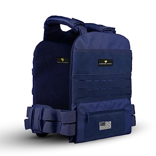 Turquoise America Adjustable Weighted Vest Weight Vest for Men - Strength Training Equipment, Running, Weighted Vest for women Workouts, WODs