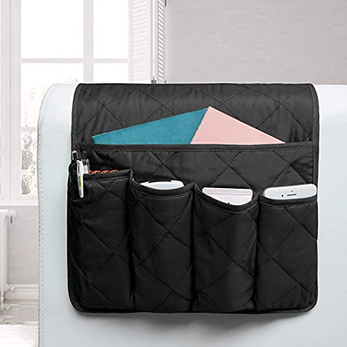 Armrest Storage Organizer Anti-Slip Sofa Couch Chair Armrest Organizer 90 * 33cm 5 pockets Couch Chair Organizer Holder for TV Remote Control Mag