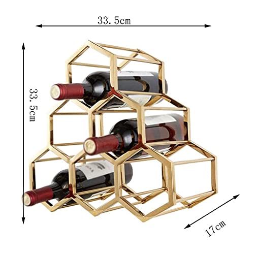NEOCHY Wine Rack Decoration, European Iron Wine Rack, Nordic Creative Wine Rack, Stainless Steel