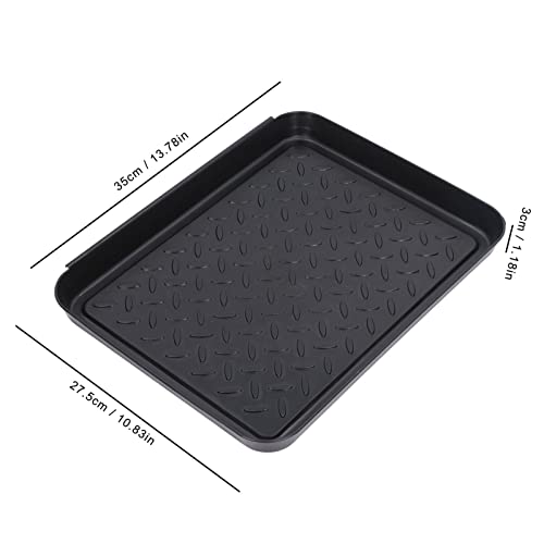 Mothinessto Shoes Tray, Plastic Space Saving 3 Interlocking Design Boot Mat Wide Application Stable Shoe Tray Floor Protection Mats for Home Entr