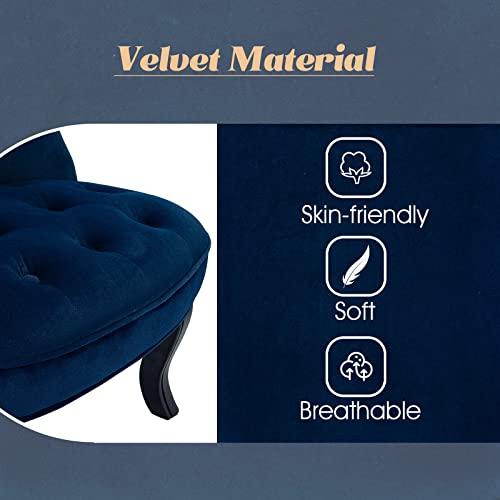 HULALA HOME Velvet Dining Chair Dressing Vanity Chairs Kitchen Upholstered Accent Chair with Black Legs for Dining Room Living Room Bedroom (1, B