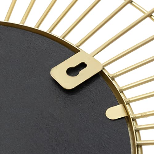 Kusso Gold Metal Eye Shaped Wall Mirror for Bathrooms Bedrooms Living Rooms or Hallways