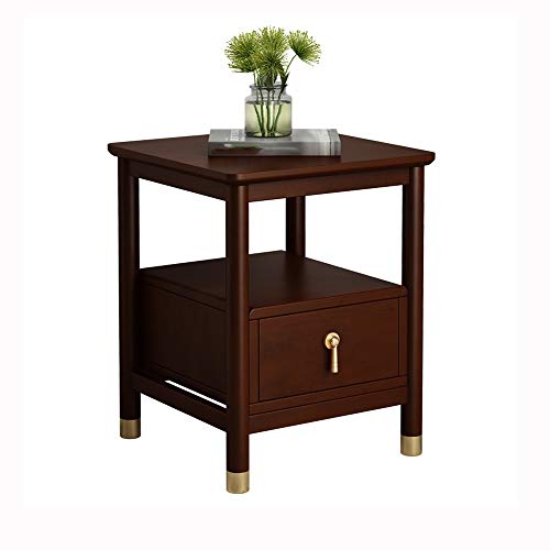 JYDQM Bedside Table Solid Wood Hotel Room Bedside Locker, Mini Bedside Storage Cabinet