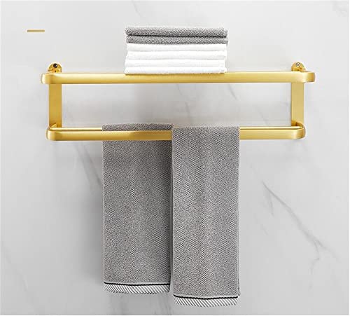 HIGOH Towel Racks, Bathroom Towel Rack Wall Mounted Towel Holder,Bathroom Accessories,Brushed Bathroom Shelf,Towel Rack,Towel Hanger,Towel Holder
