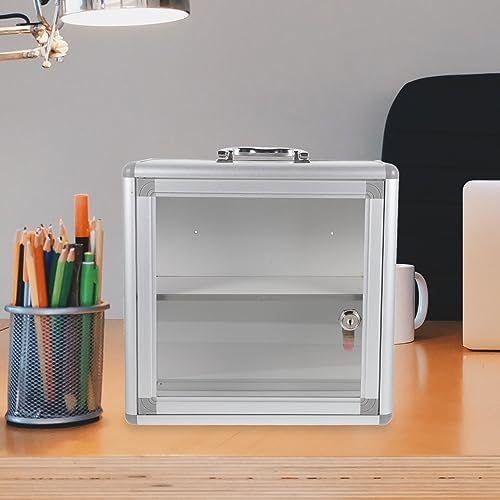 LALAFINA First Aid Medicine Storage Box Metal Medicine Case Household Medicine Cabinet Family Emergency Kit Box For Travel Car Home