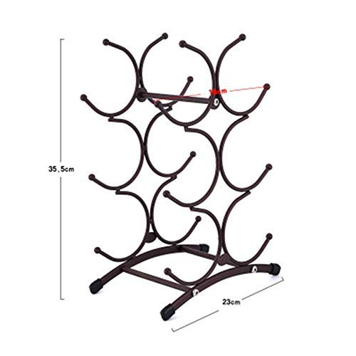 NEOCHY Wine Rack Metal Freestanding Kitchen Storage Stand Wine Cabinet Grape Wine Shelf Display Bar