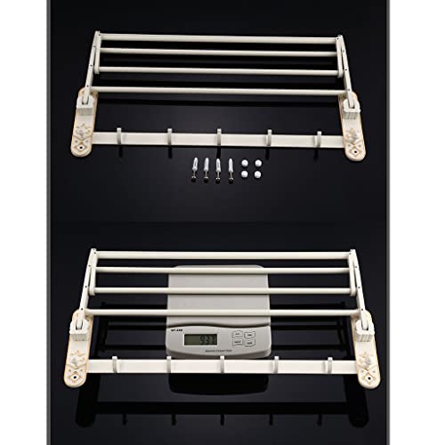 HIGOH Towel Racks, Bathroom Towel Rack Wall Mounted Towel Holder,Carved Folding Bath Towel Rack,Space Aluminum European Towel Bar,European Bathro