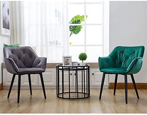 Modern Kitchen Dining Room Chairs Velvet Dining Chairs Set Of 4 Cozy Cushioned Seat Metal Non-Slip Feet Kitchen Chair Living Room Bedroom Makeup