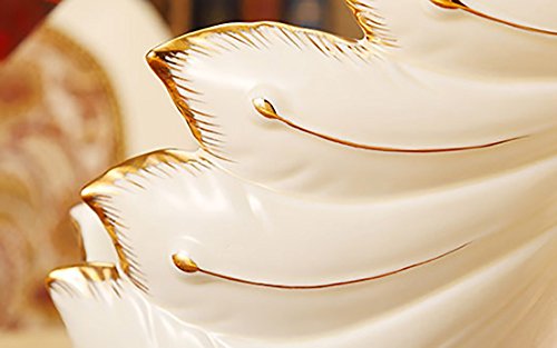 PIBM Fashion Creative Peacock Ceramic European Classical Ivory White Wine Cabinet Decorations Living Room Entrance Decoration Crafts Wine Rack J1