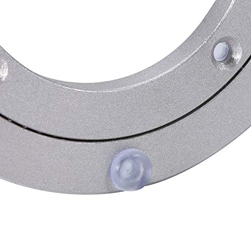 Heavy Duty Aluminium Alloy Rotating Bearing Lazy Susan Turntable Round Dining Table Smooth Swivel Plate(6 inch)