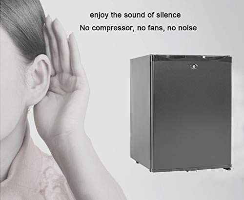 Smad 12v Fridge 40l, Campervan Fridge for RV Van Truck Camper Caravan, Quiet Freightliner Cascadia 12V Truck Refrigerator with Lock, 12v 240v Mot