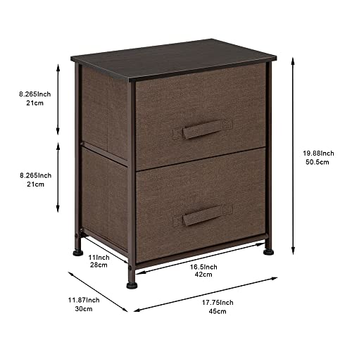 N/A 2 Drawers Bedside Dresser Jewelry Box Makeup Storage Box Cabinet Container Drawer Organizer for Home Bedroom Furniture