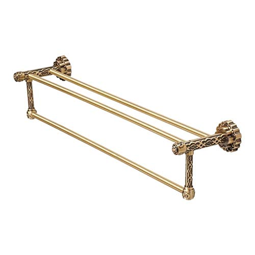 N/A Bath Towel Bar Stainless Steel Towel Rack Bathroom Towel Hanger Wall Mount Brushed Gold