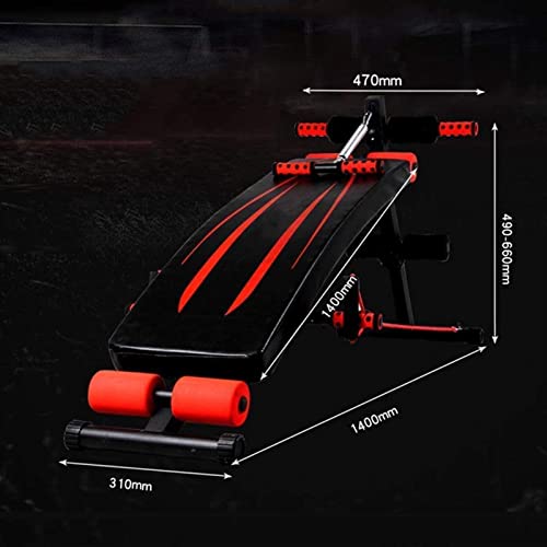WZLYHD Push Up Bar Stands Adjustable Bench Sit Up Bench Sit-up Board Black Multi-Workout Abdominal Hyper Back Extension Bench Maximum Load 550 Lb