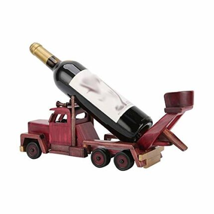 DLOETT Creative Wooden Style Wine Rack Wine Holders Wine Bottle Display Stand Organizer Bar Storage Racks