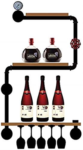 NEOCHY Wine Rack Vintage Decoration Wall Hanging Simple Wall Hanging Hanging Decoration Living Room Bar