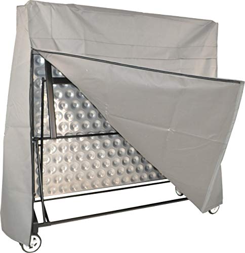 Kettler Heavy-Duty Weatherproof Indoor/Outdoor Table Tennis Table Cover, Grey (7033-100)