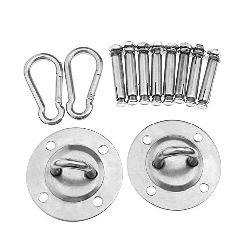 OTOTEC 2 Pair Hammock Swing Camping Ceiling Hooks Yoga Hanging Hook Set for Indoor Outdoor Ceiling Hanger