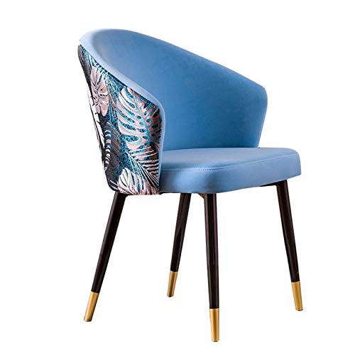 Modern Kitchen Dining Room Chairs Dining Chairs Velvet Living Room Armchair With Black Steel Legs Velvet Seat And Backrests Dining Chair (Color :